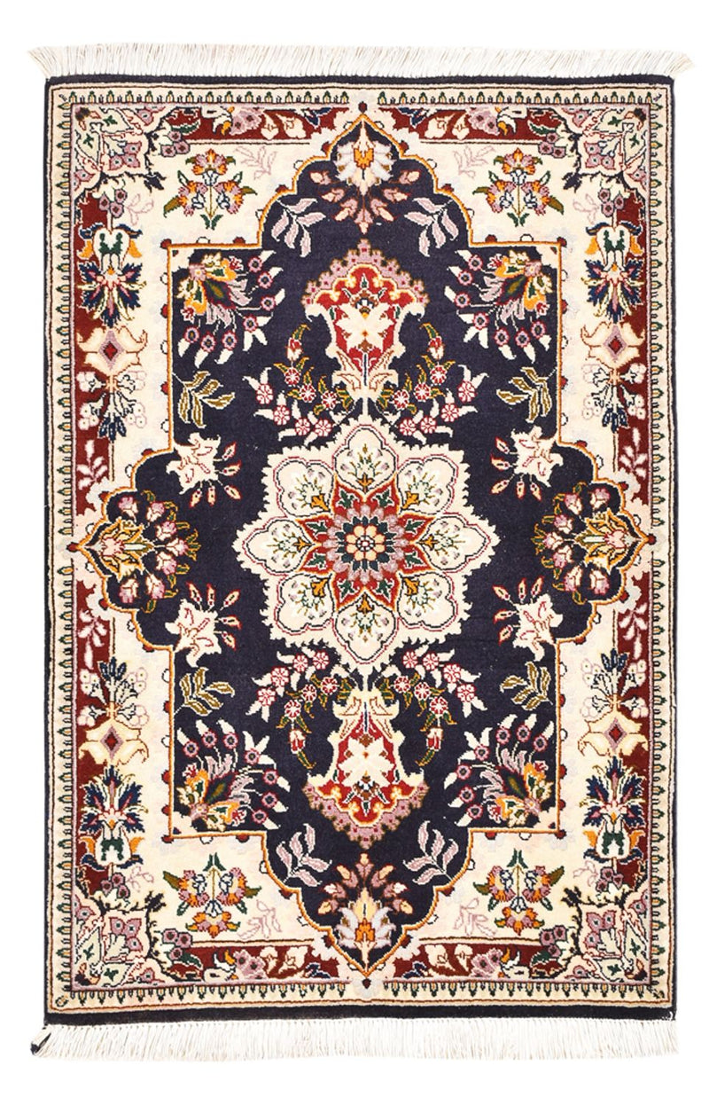 Persisk tæppe - Tabriz - Royal - 90 x 60 cm - mørkeblå