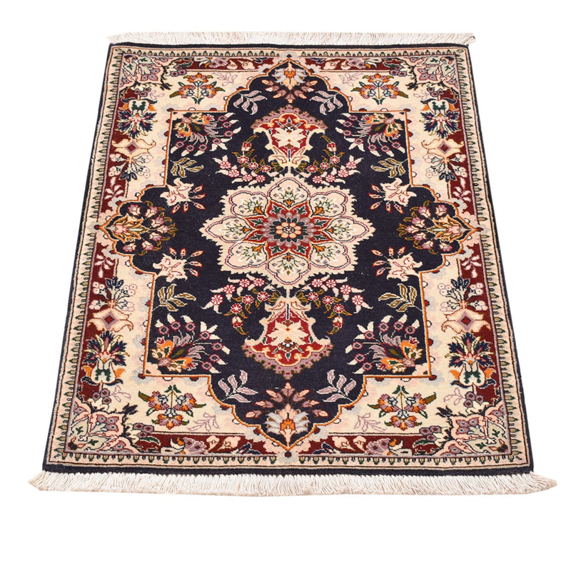 Persisk tæppe - Tabriz - Royal - 90 x 60 cm - mørkeblå