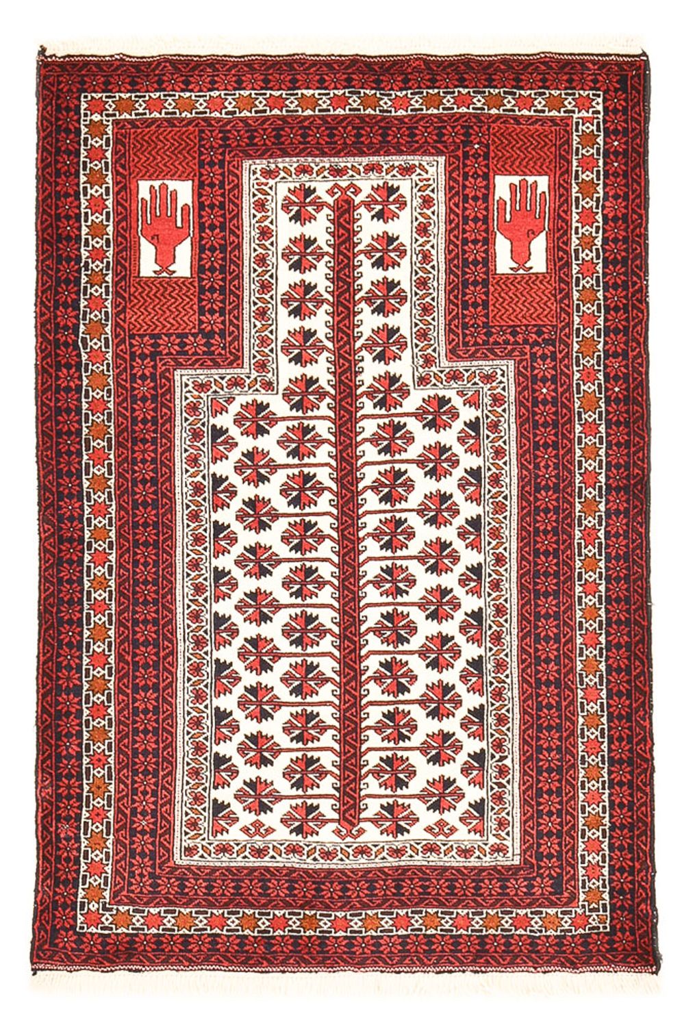 Baluch-tæppe - 143 x 99 cm - flerfarvet