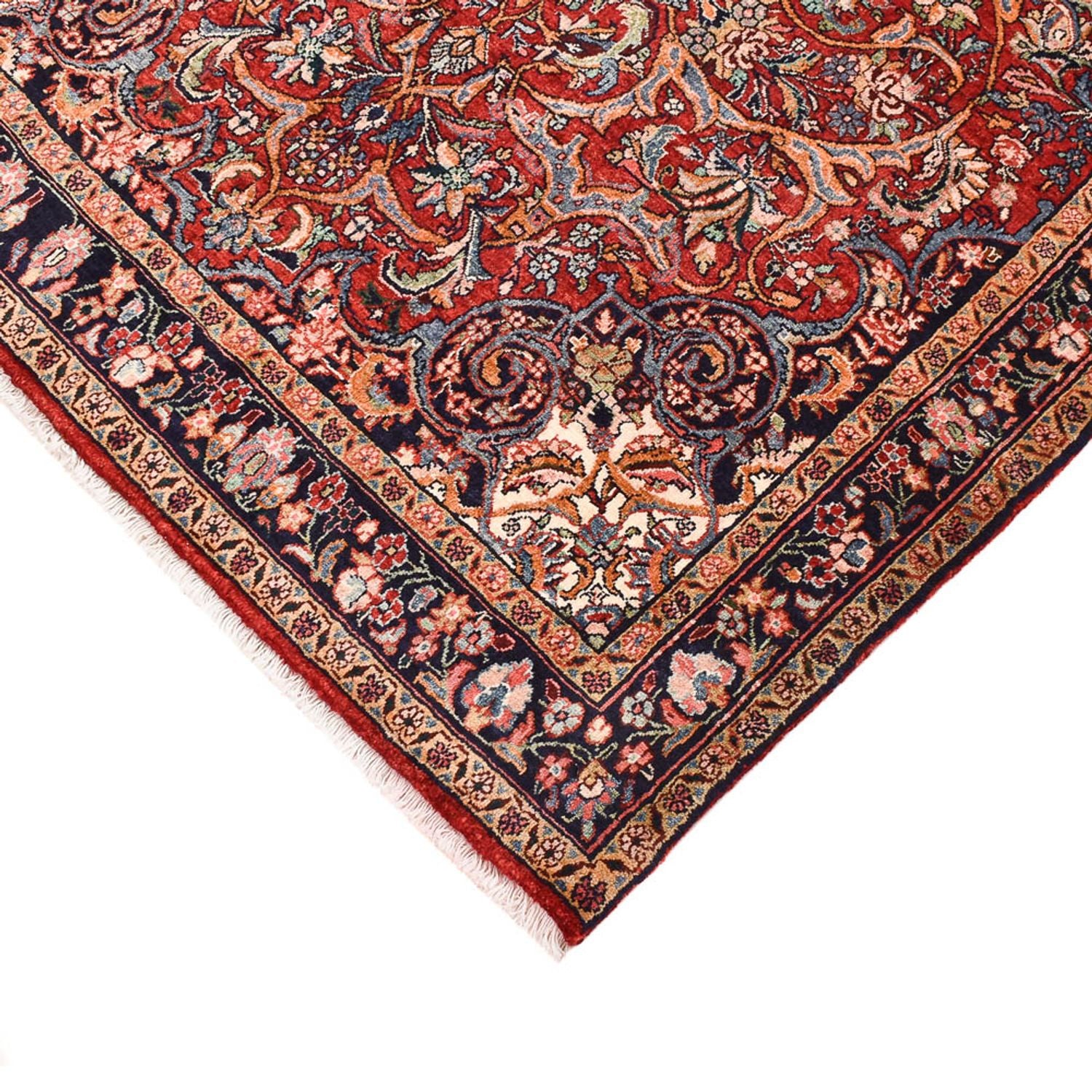 Persisk tæppe - Bijar - 225 x 132 cm - rød