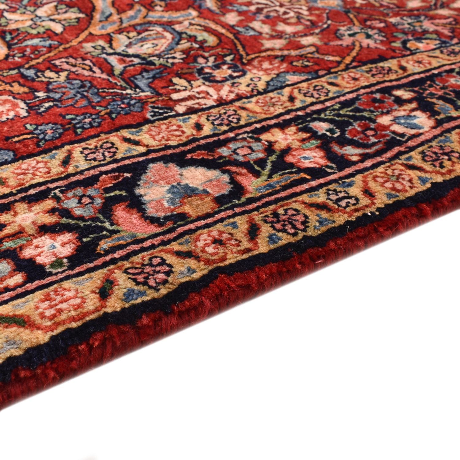 Persisk tæppe - Bijar - 225 x 132 cm - rød
