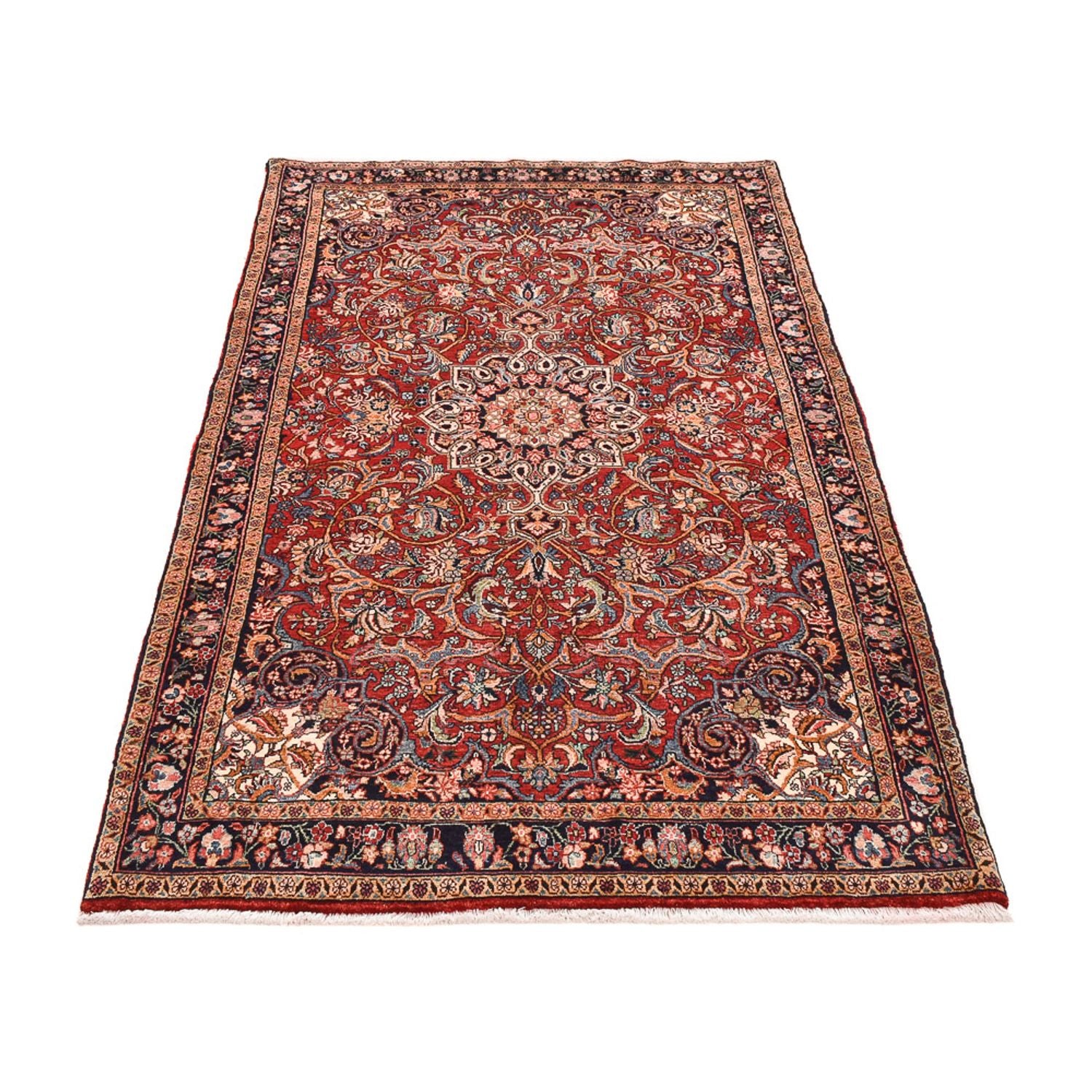 Persisk tæppe - Bijar - 225 x 132 cm - rød