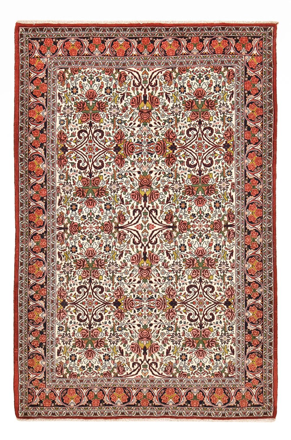 Persisk tæppe - Bijar - 214 x 142 cm - creme