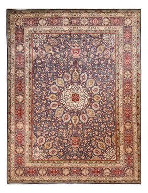 Persisk tæppe - Tabriz - Royal - 397 x 298 cm - flerfarvet