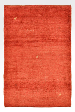 Gabbeh-tæppe - Persisk - 173 x 126 cm - rød