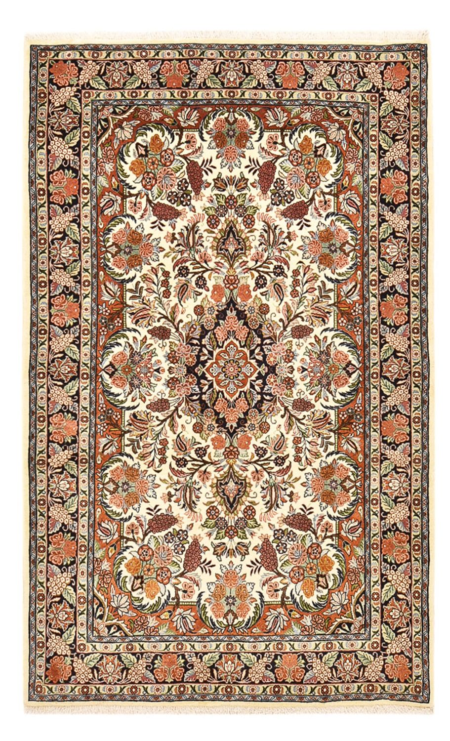 Persisk tæppe - Bijar - 232 x 140 cm - flerfarvet