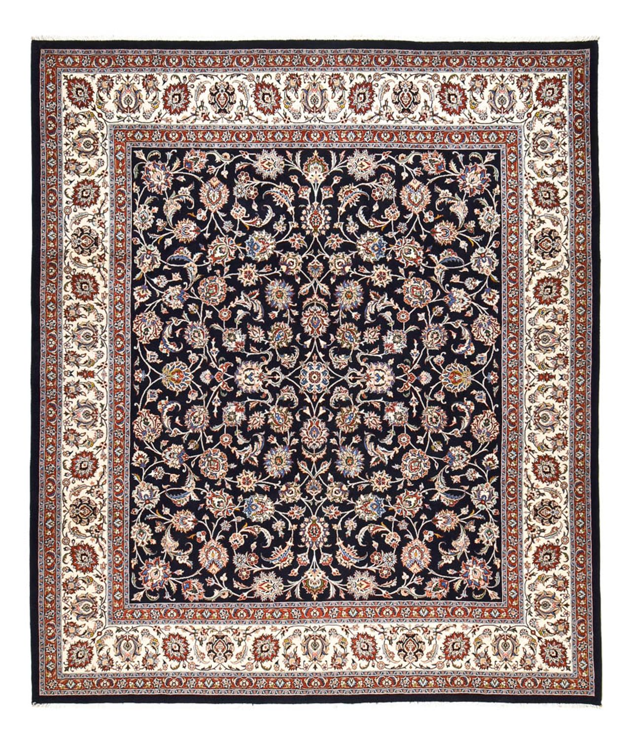 Persisk tæppe - Classic - 350 x 301 cm - mørkeblå