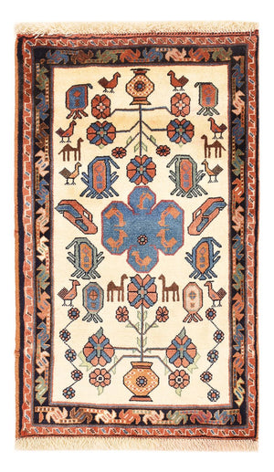 Gabbeh-tæppe - Kashkuli Persisk - 95 x 57 cm - flerfarvet