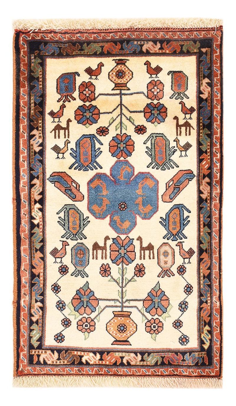 Gabbeh-tæppe - Kashkuli Persisk - 95 x 57 cm - flerfarvet