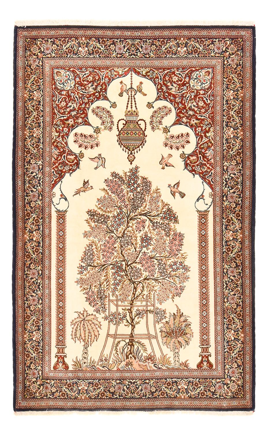 Persisk tæppe - Ghom - Royal - 204 x 132 cm - beige