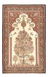 Persisk tæppe - Ghom - Royal - 204 x 132 cm - beige