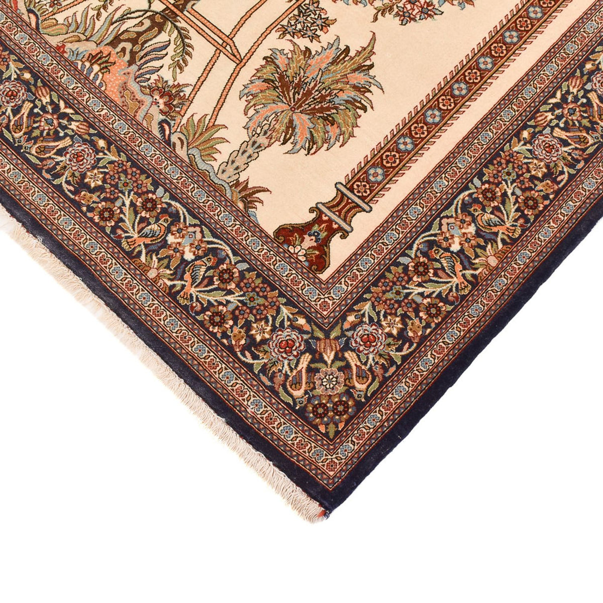 Persisk tæppe - Ghom - Royal - 204 x 132 cm - beige