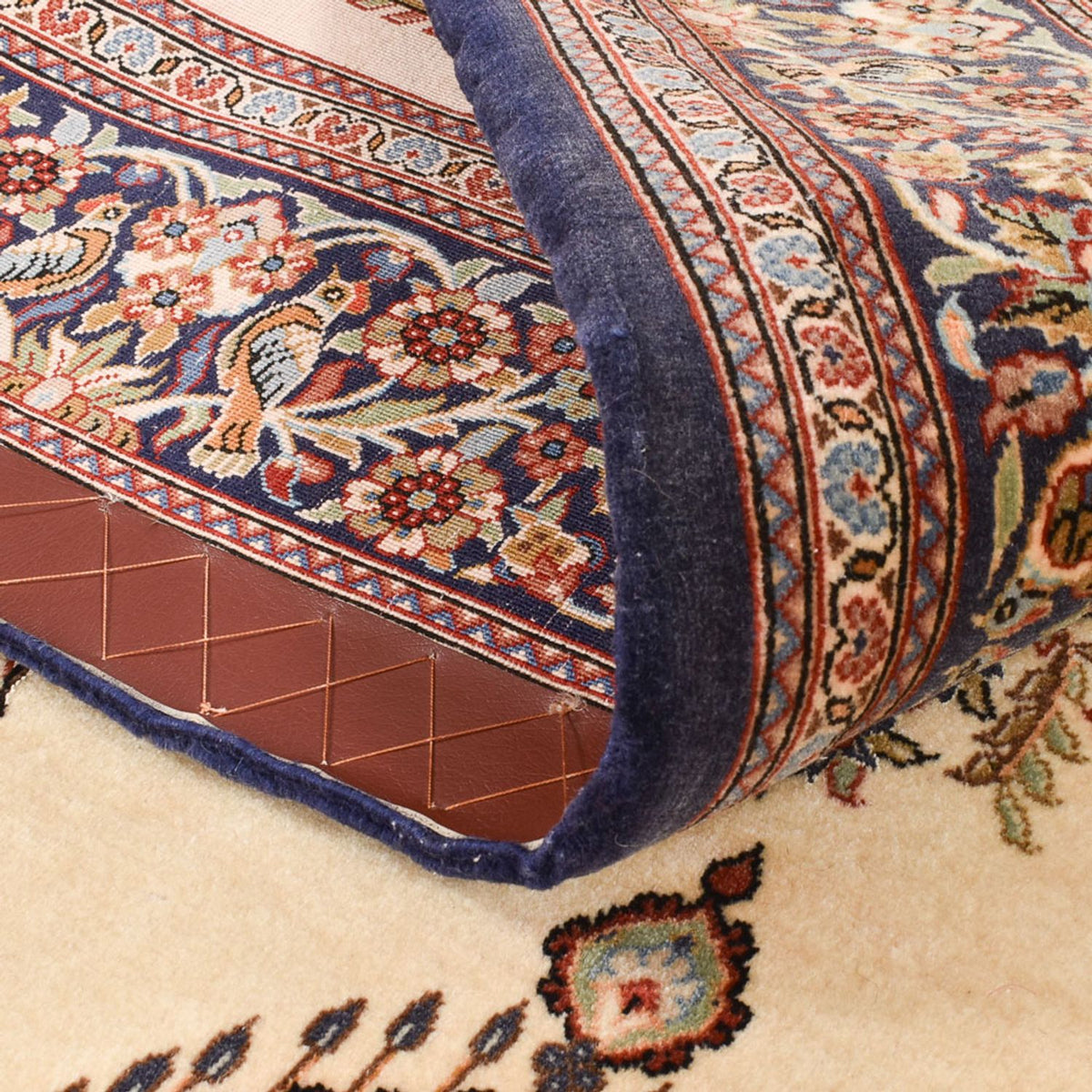 Persisk tæppe - Ghom - Royal - 204 x 132 cm - beige