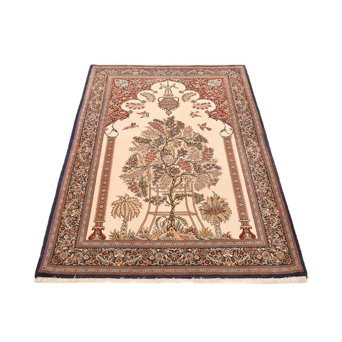 Persisk tæppe - Ghom - Royal - 204 x 132 cm - beige