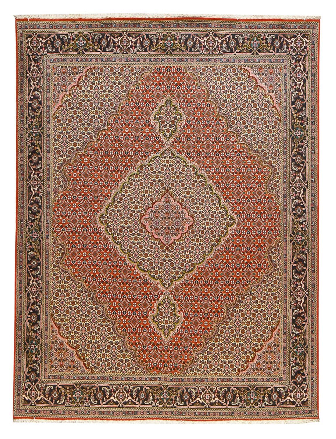 Persisk tæppe - Tabriz - Royal - 200 x 152 cm - rød