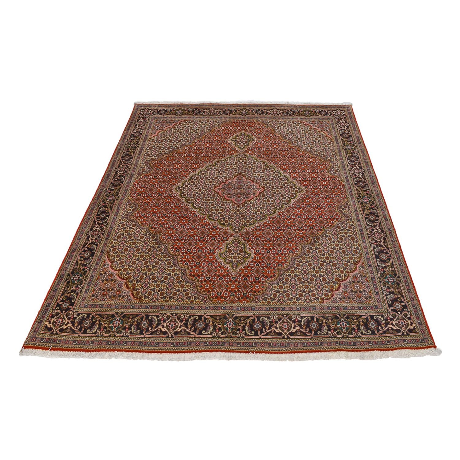 Persisk tæppe - Tabriz - Royal - 200 x 152 cm - rød