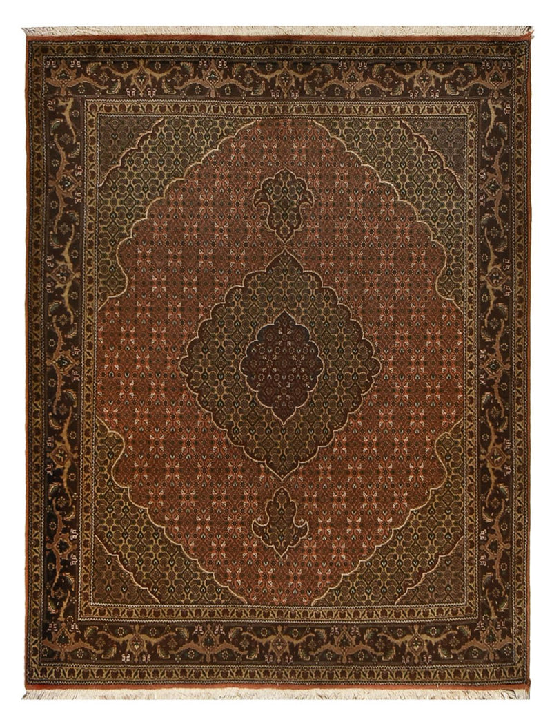 Persisk tæppe - Tabriz - Royal - 198 x 152 cm - lysrød