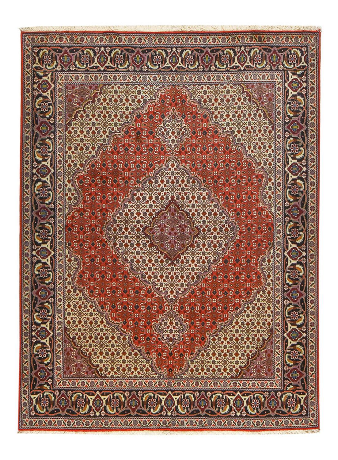 Persisk tæppe - Tabriz - Royal - 198 x 149 cm - rød