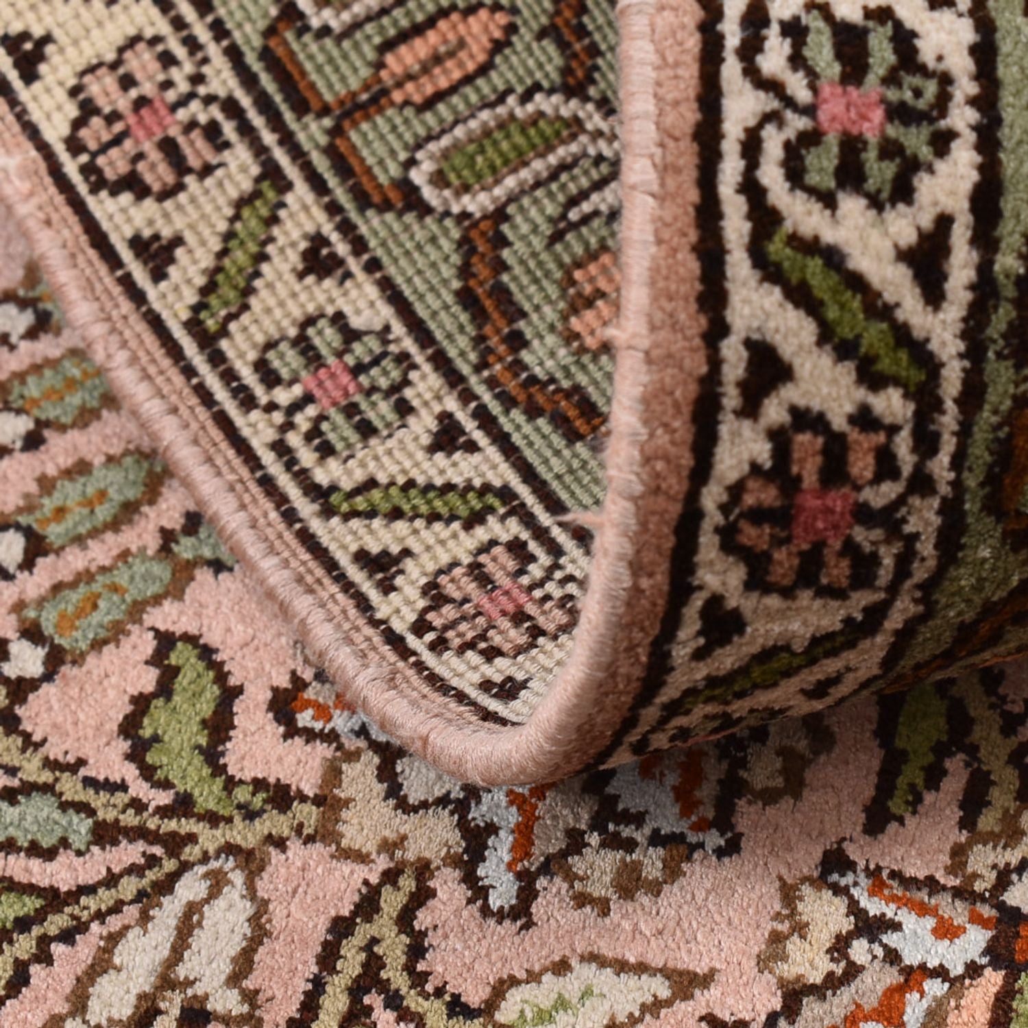 Persisk tæppe - Nomadisk - 128 x 79 cm - lys beige