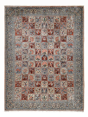 Persisk tæppe - Nomadisk - 348 x 258 cm - lyseblå