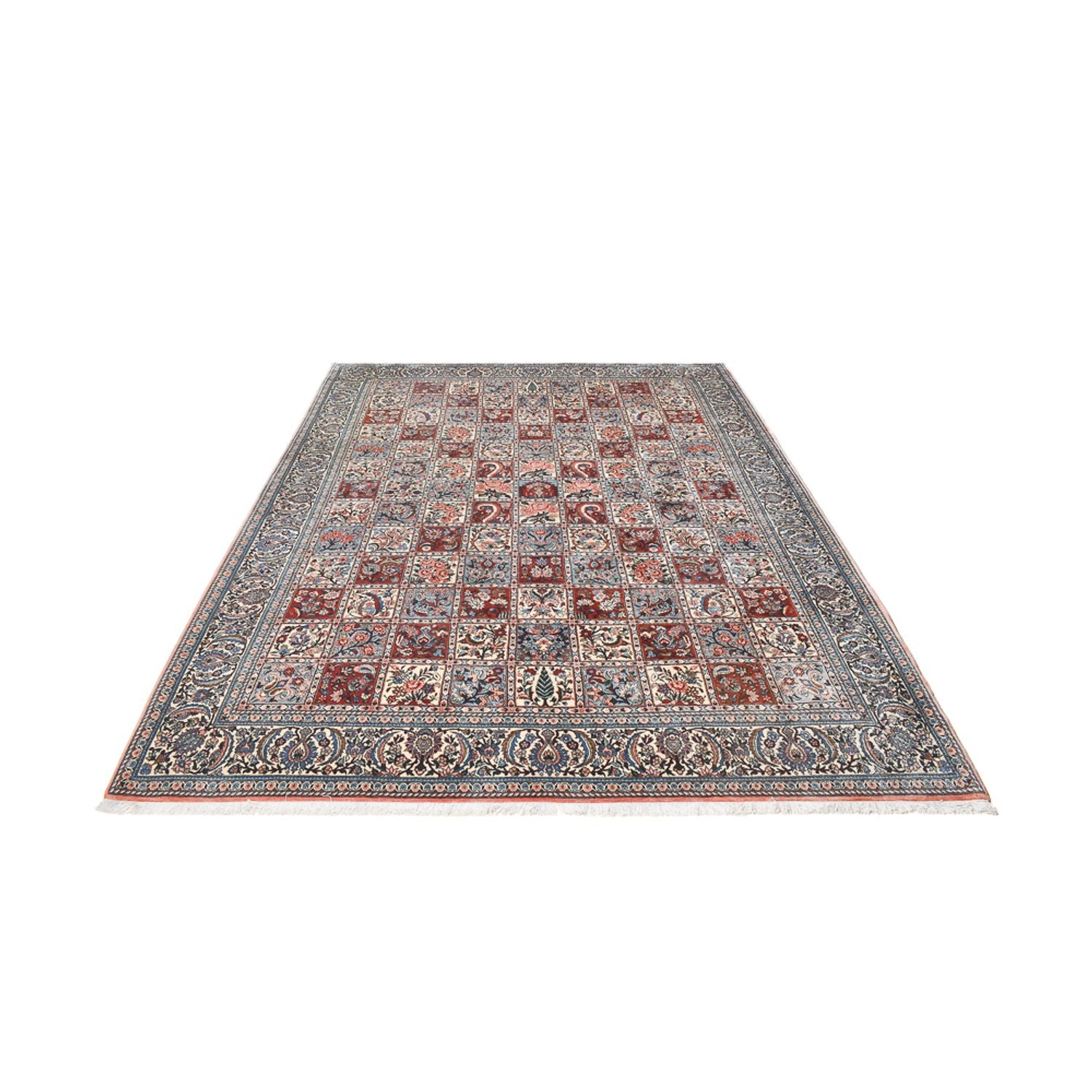 Persisk tæppe - Nomadisk - 348 x 258 cm - lyseblå