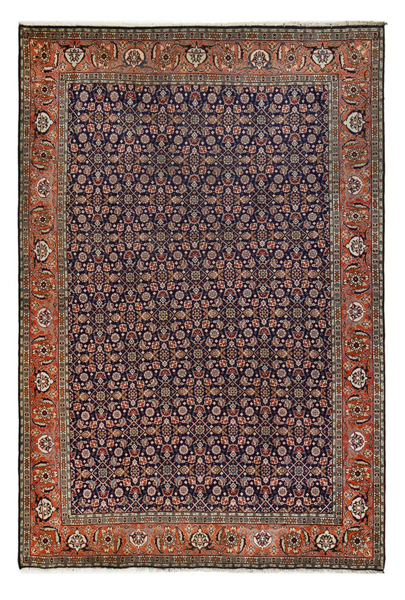 Persisk tæppe - Tabriz - 289 x 198 cm - mørkeblå