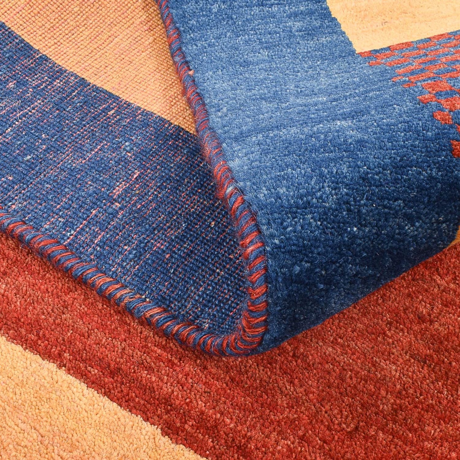Gabbeh Tæppe - Loribaft Persisk - 146 x 101 cm - flerfarvet