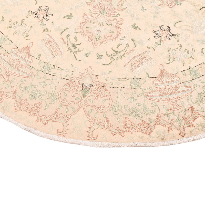 Persisk tæppe - Tabriz - Royal rundt  - 200 x 200 cm - beige