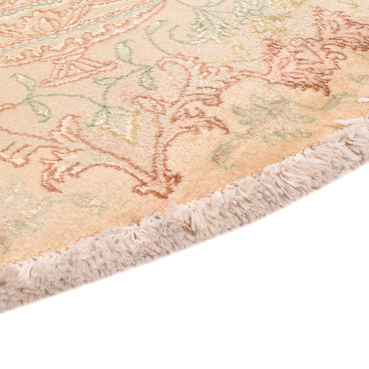 Persisk tæppe - Tabriz - Royal rundt  - 200 x 200 cm - beige