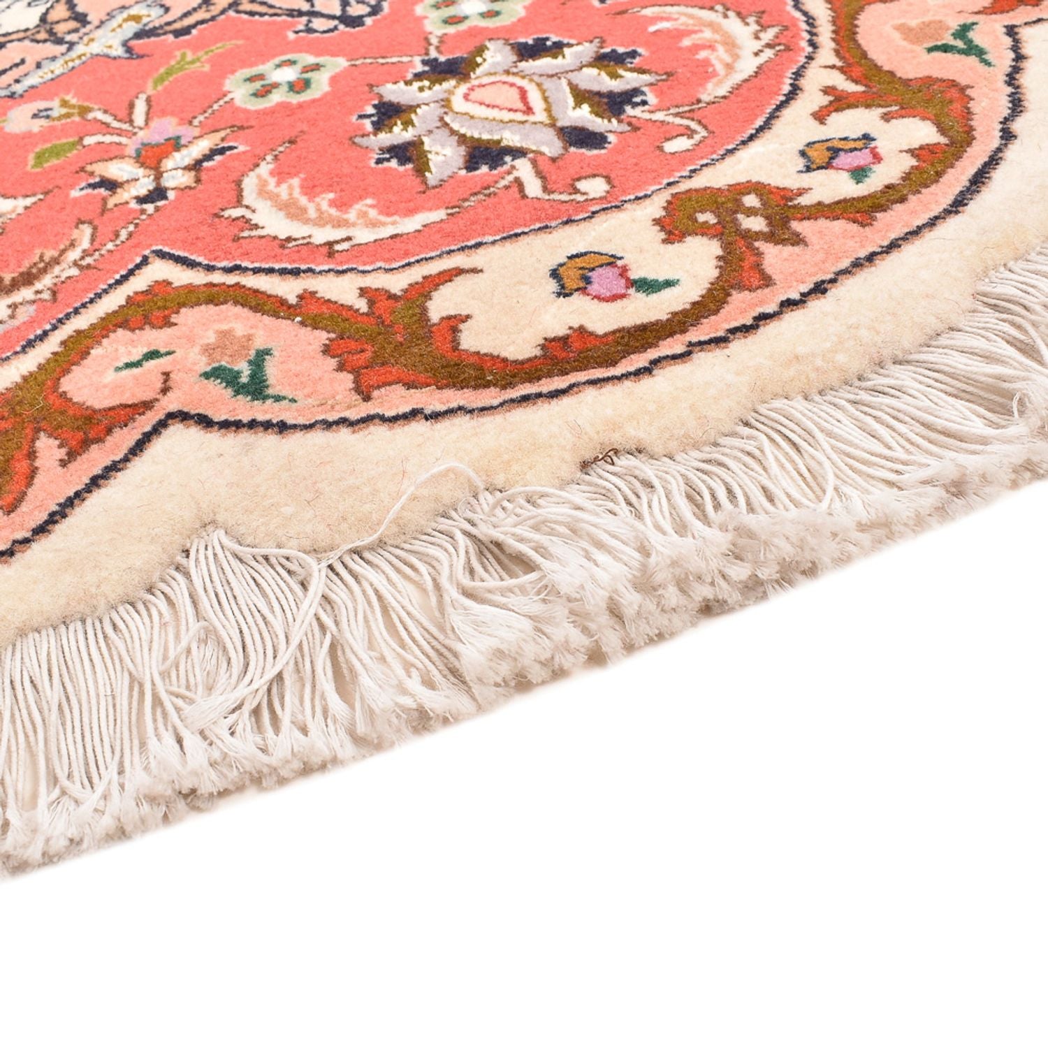 Persisk tæppe - Tabriz - Royal rundt  - 200 x 200 cm - flerfarvet