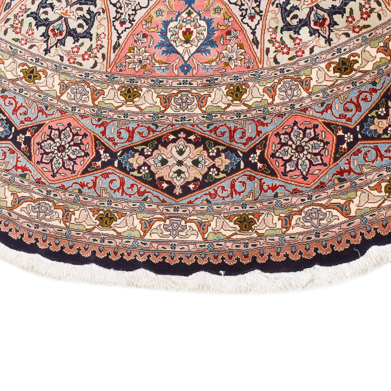 Persisk tæppe - Tabriz - Royal rundt  - 250 x 250 cm - flerfarvet