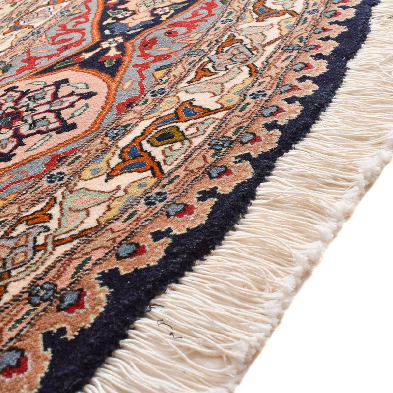 Persisk tæppe - Tabriz - Royal rundt  - 250 x 250 cm - lysrød