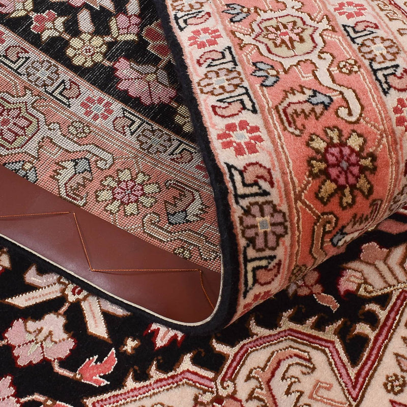 Løber Persisk tæppe - Tabriz - Royal - 352 x 90 cm - lysrød