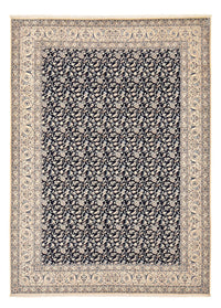 Persisk tæppe - Nain - Premium - 351 x 253 cm - mørkeblå