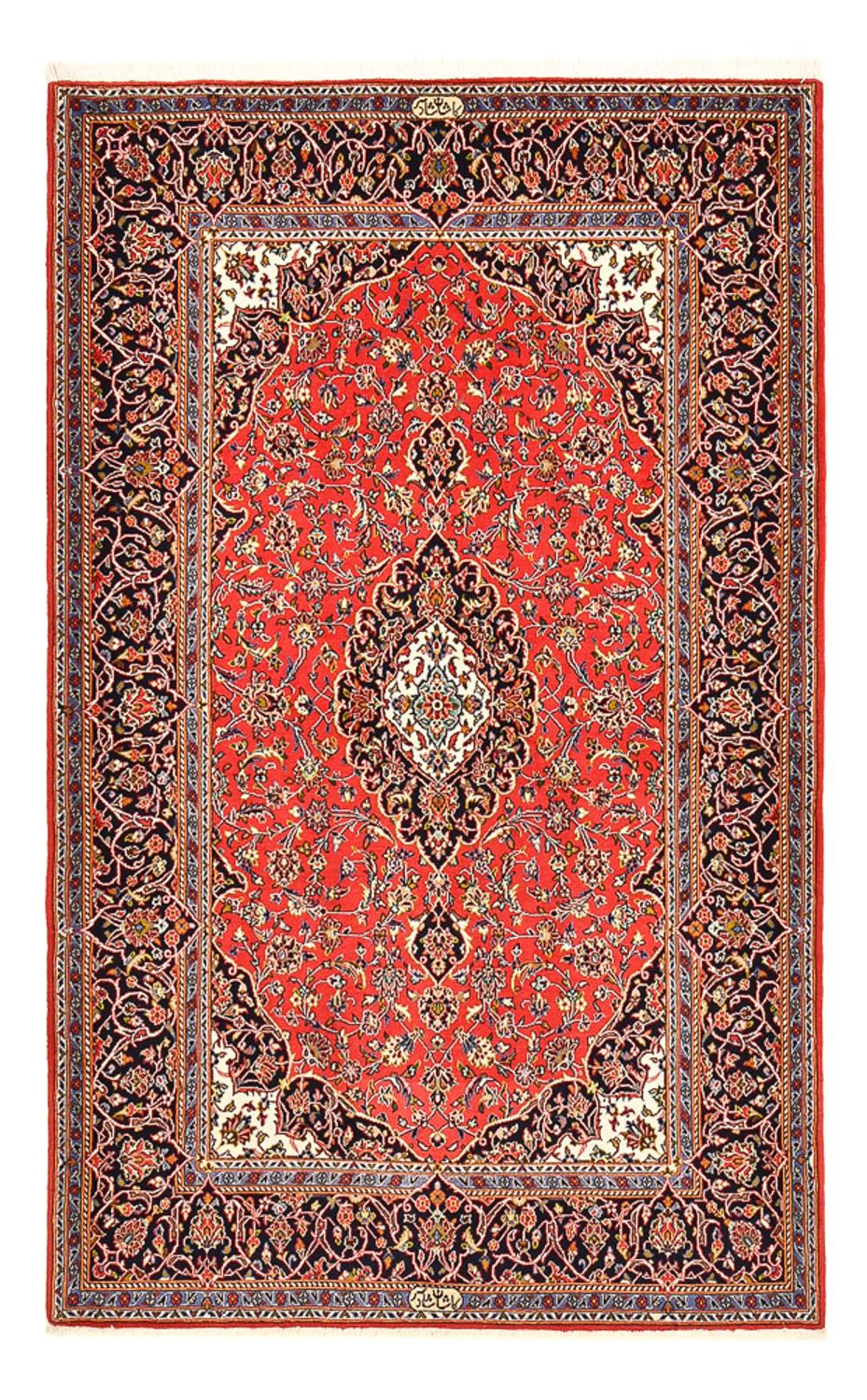 Persisk tæppe - Keshan - 225 x 141 cm - rød