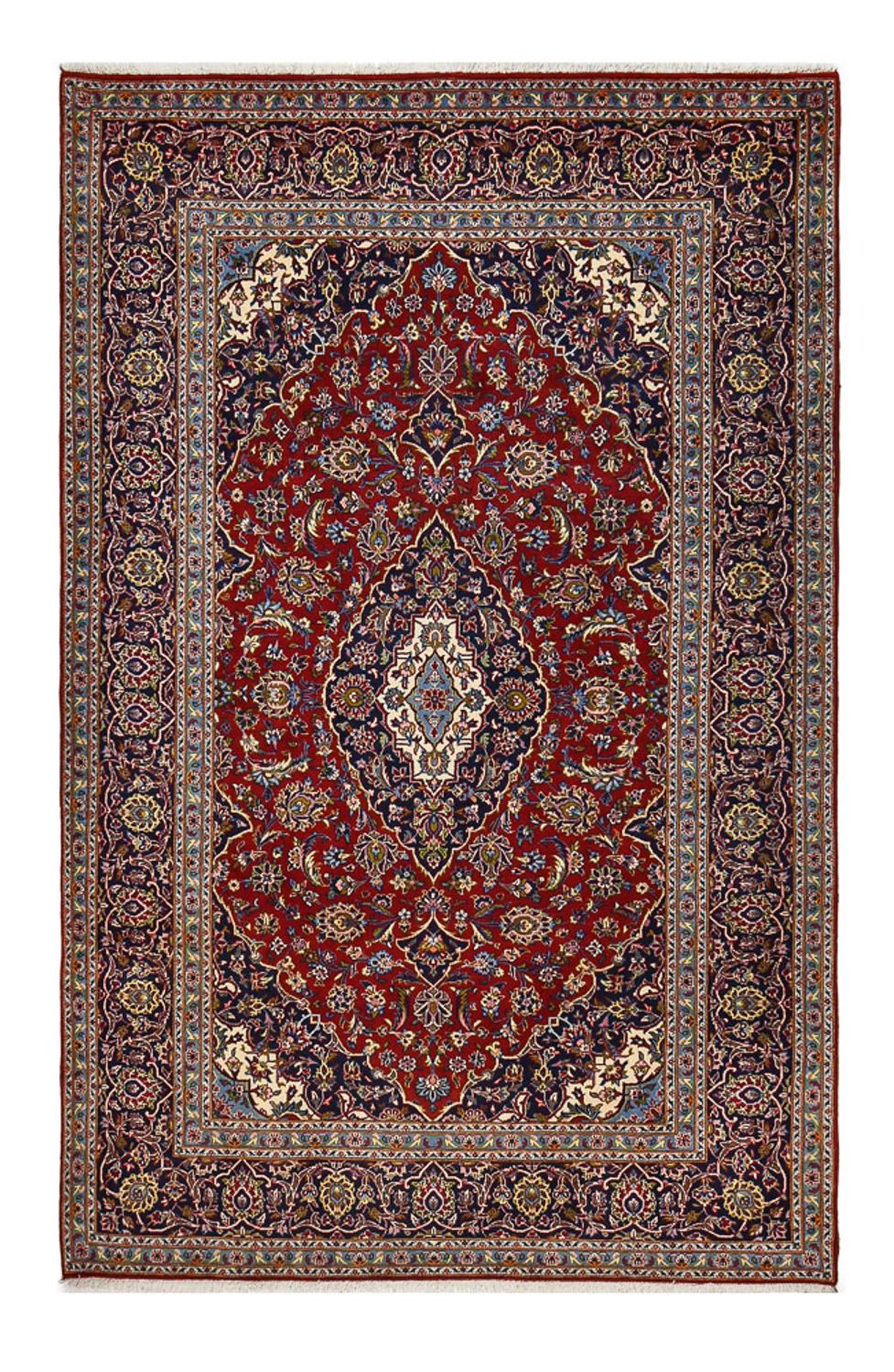 Persisk tæppe - Keshan - 320 x 208 cm - rød
