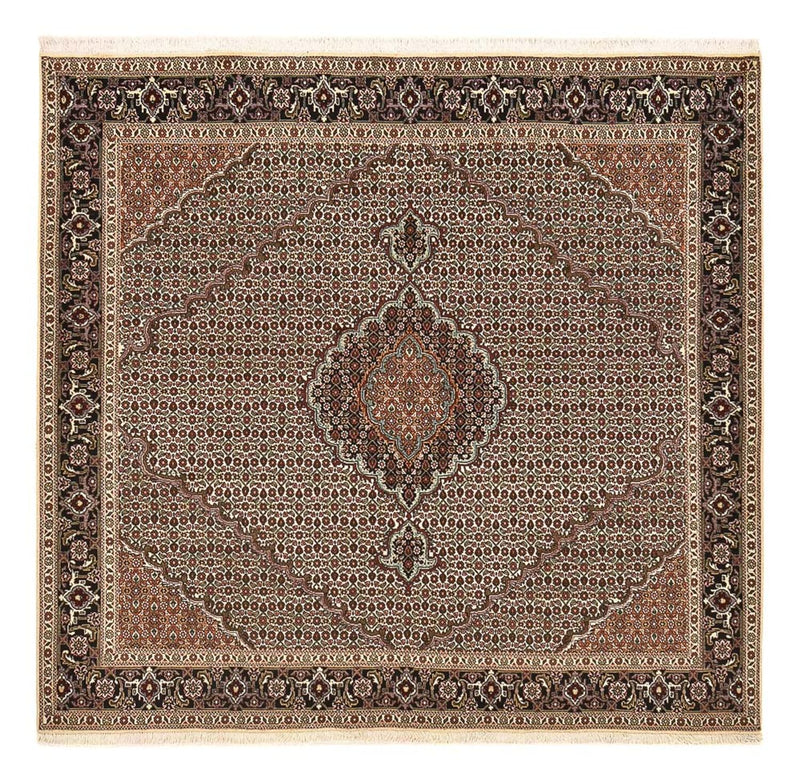 Persisk tæppe - Tabriz - Royal firkantet  - 202 x 200 cm - brun