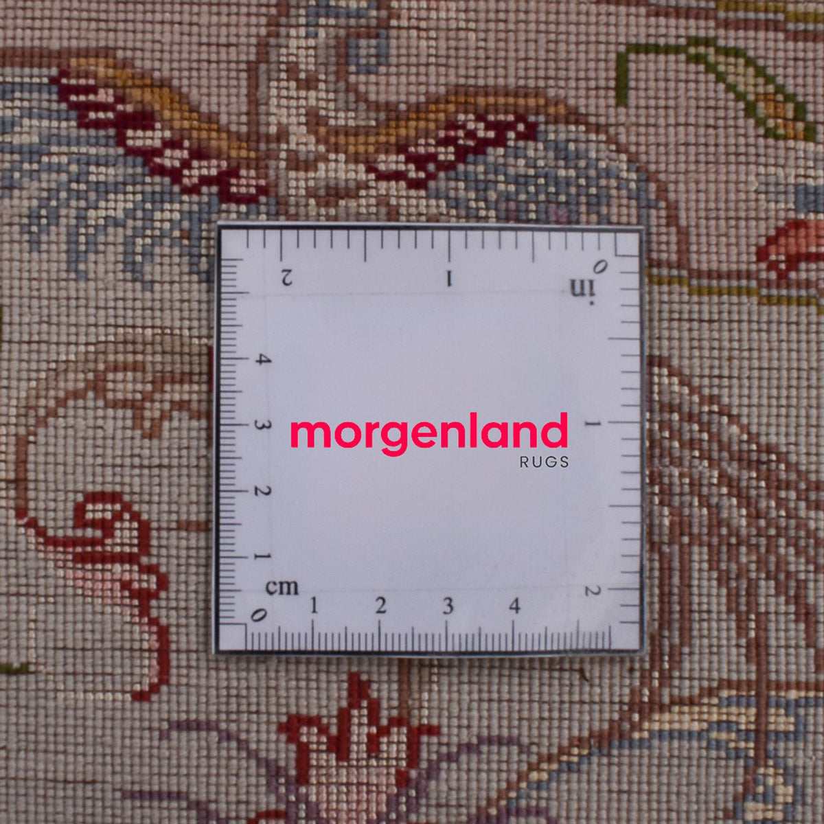 Persisk tæppe - Tabriz - Royal rundt  - 245 x 245 cm - rød