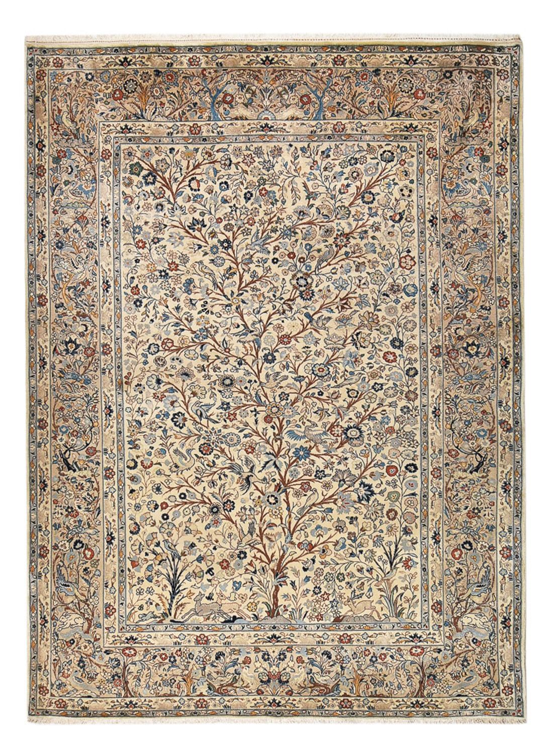 Persisk tæppe - Keshan - 342 x 247 cm - sand