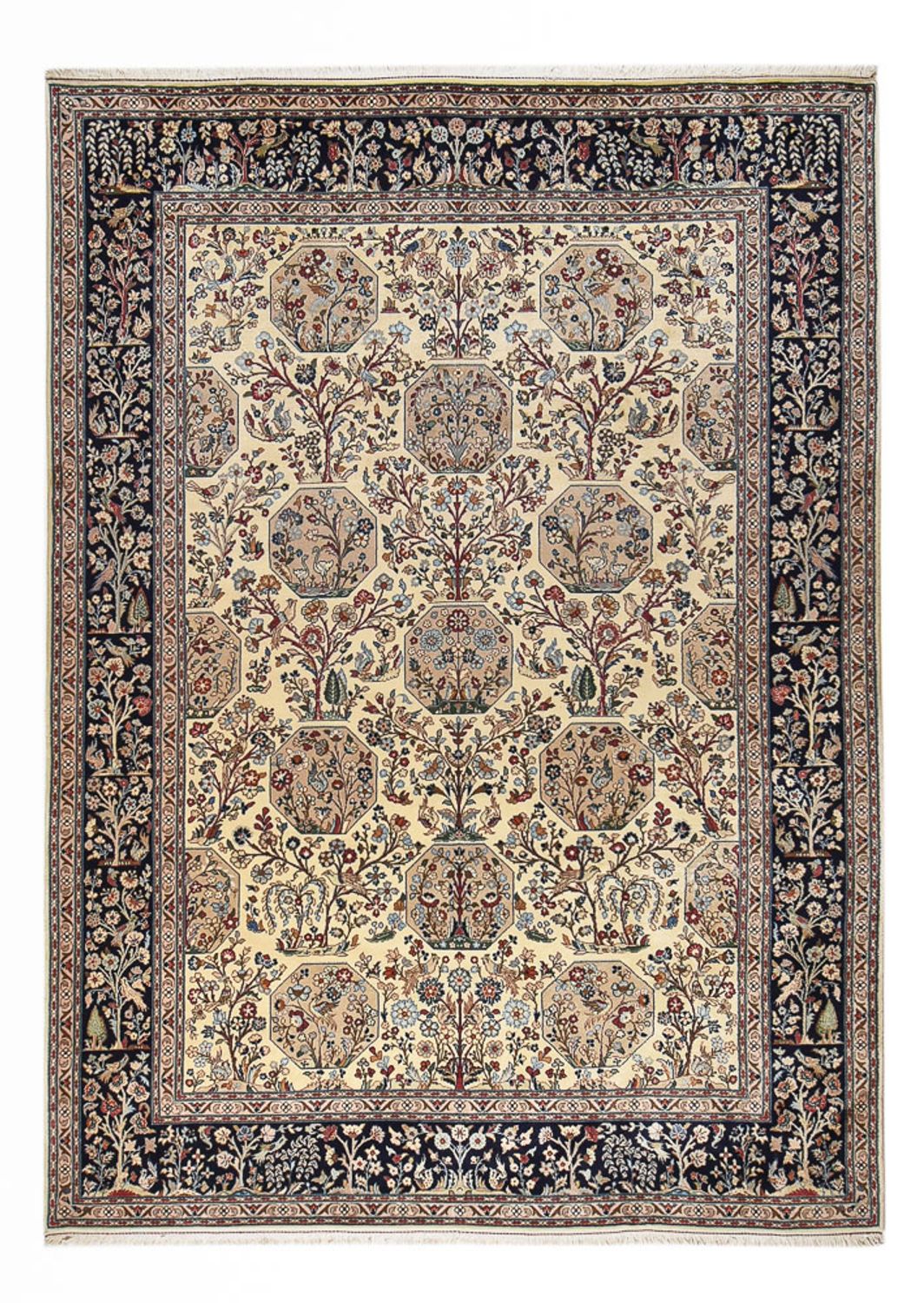 Persisk tæppe - Keshan - 355 x 245 cm - sand