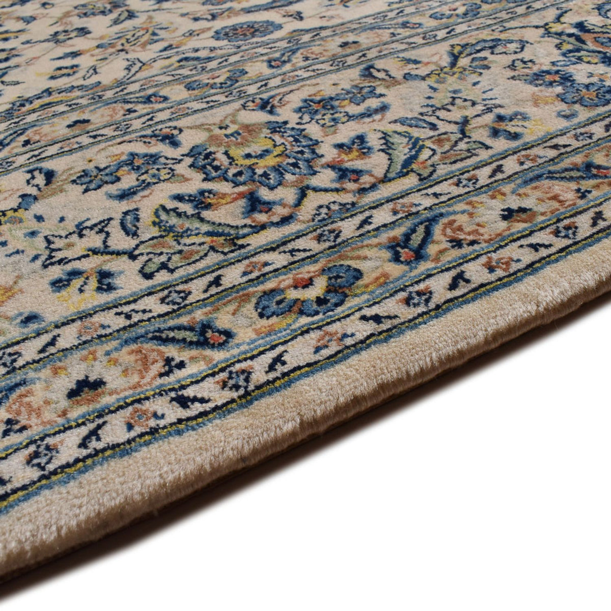Kashan Tæppe 218x322cm - Persisk tæppe - sand