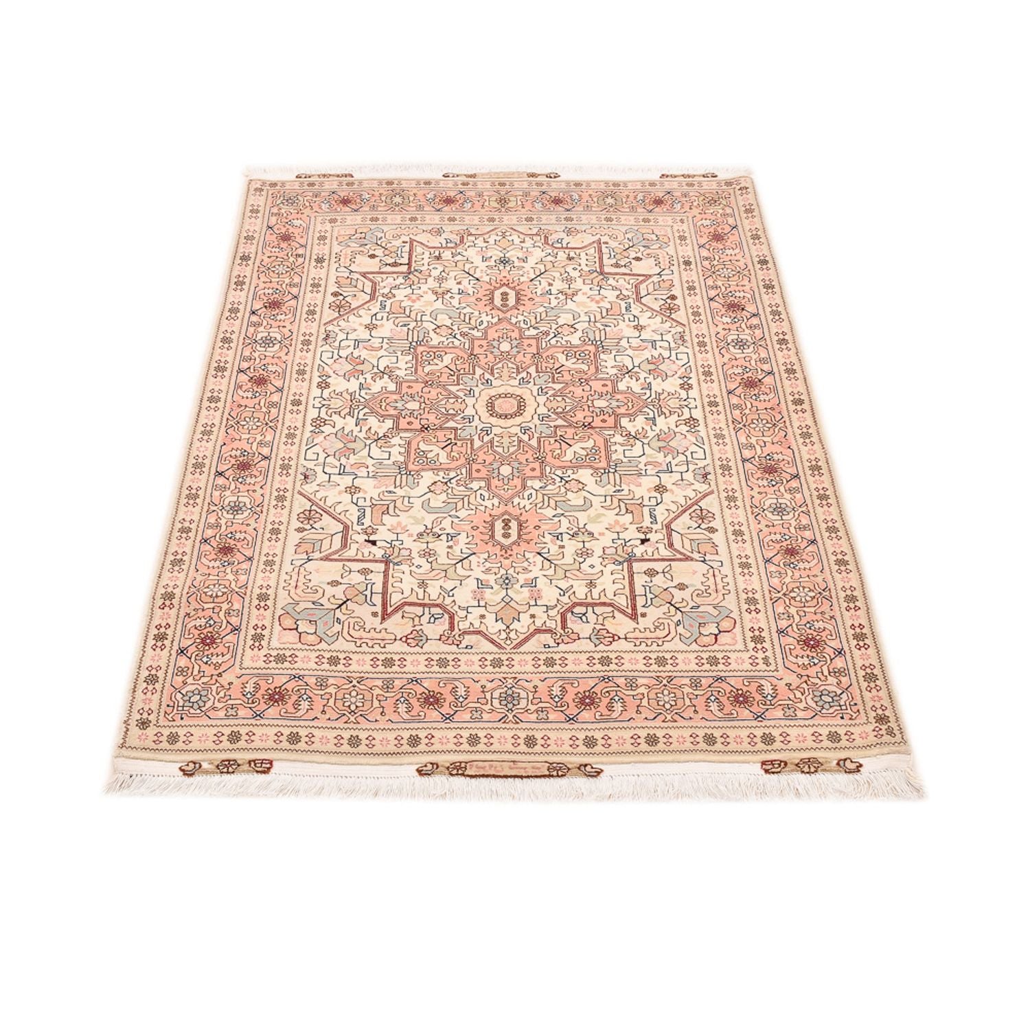 Persisk tæppe - Tabriz - Royal - 151 x 106 cm - lys beige