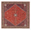 Persisk tæppe - Nomadisk firkantet  - 198 x 198 cm - rød