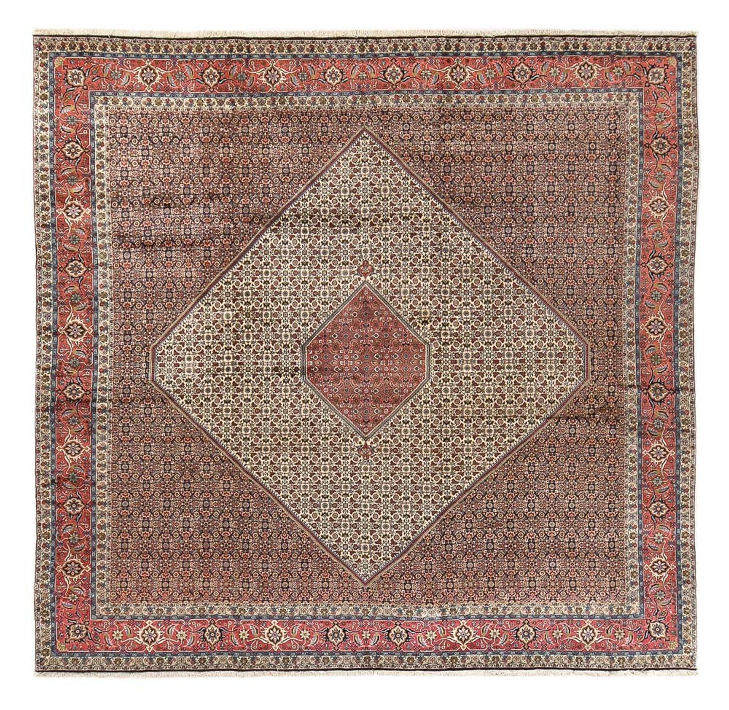 Persisk tæppe - Bijar firkantet  - 400 x 400 cm - rust