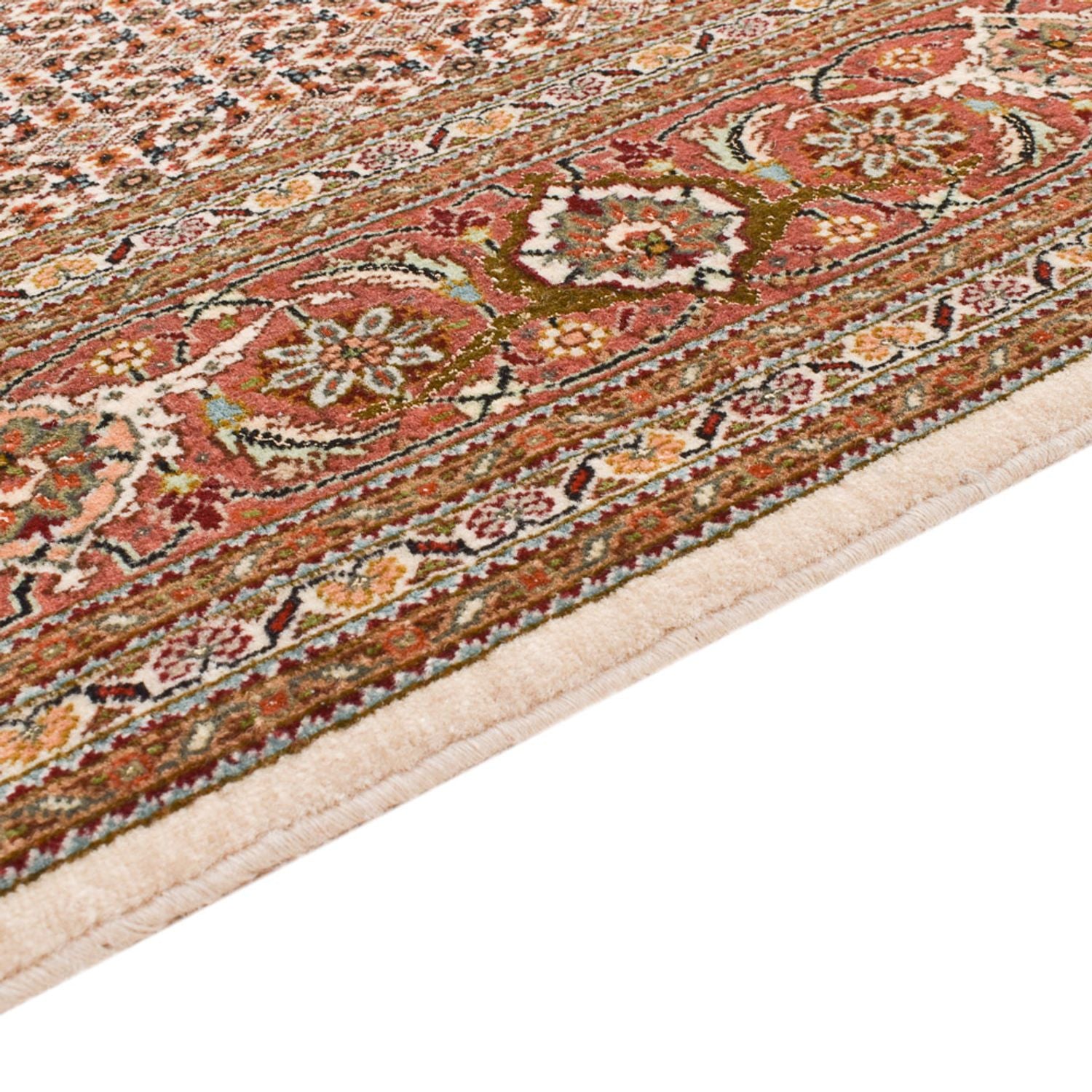 Løber Persisk tæppe - Tabriz - Royal - 405 x 153 cm - rust