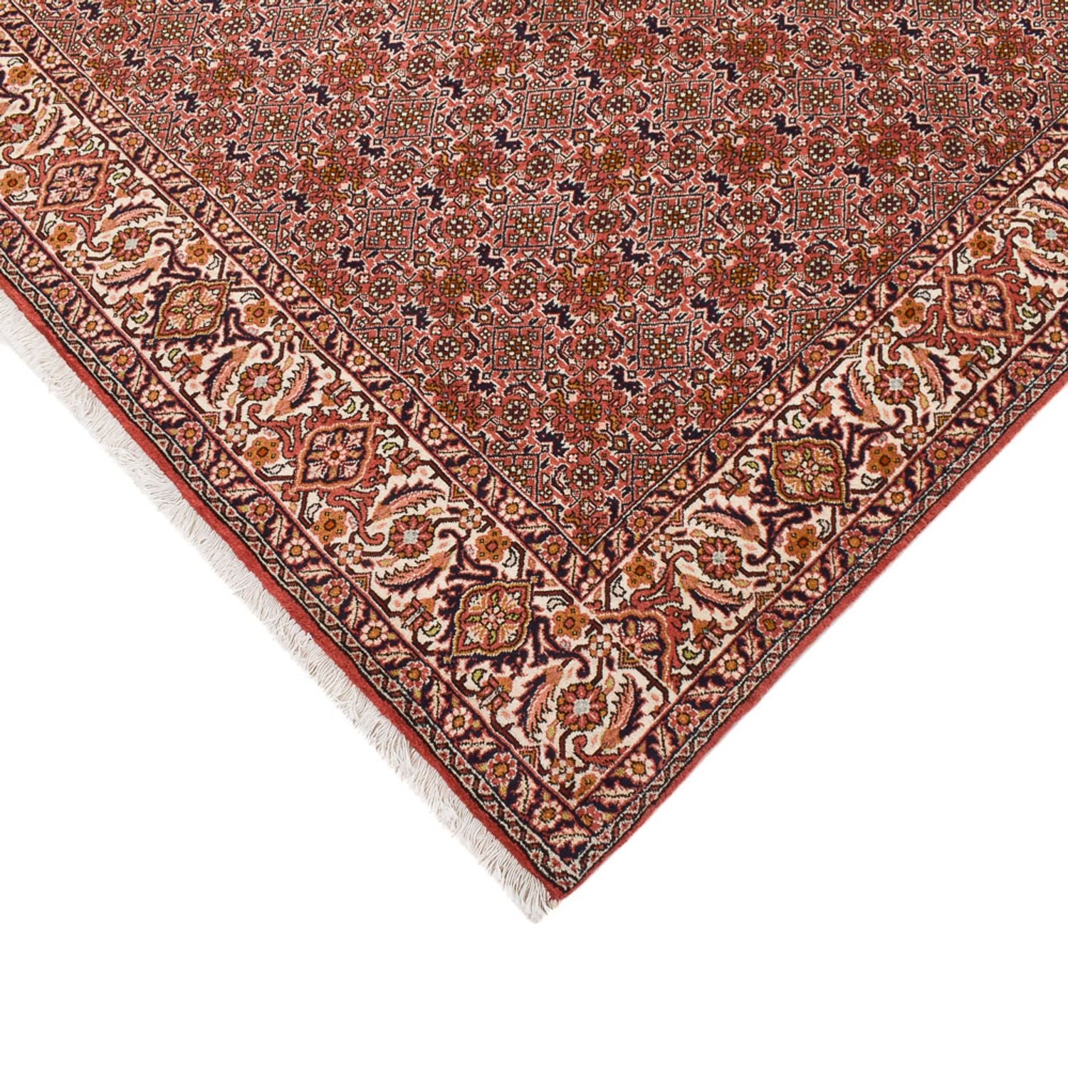 Løber Persisk tæppe - Bijar - 398 x 200 cm - rust
