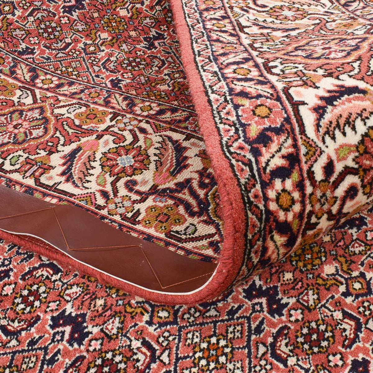 Løber Persisk tæppe - Bijar - 398 x 200 cm - rust