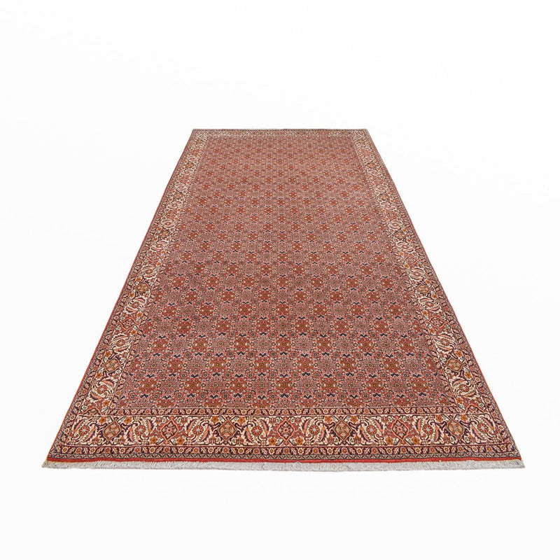 Løber Persisk tæppe - Bijar - 398 x 200 cm - rust