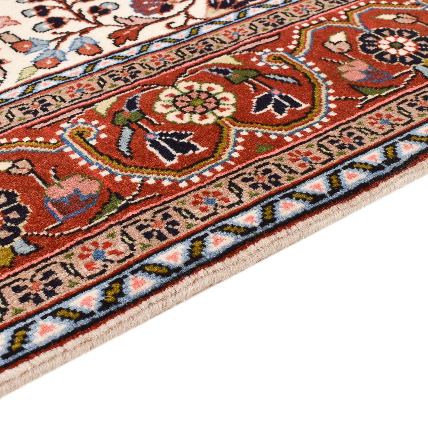 Persisk tæppe - Nomadisk - 205 x 138 cm - creme