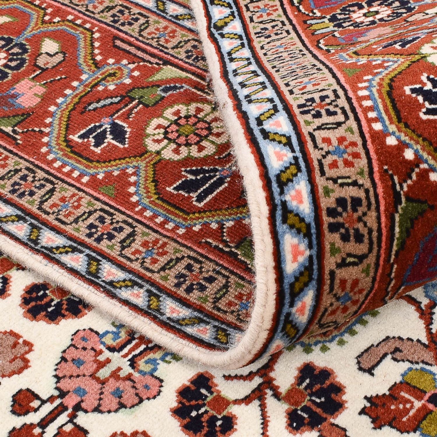 Persisk tæppe - Nomadisk - 205 x 138 cm - creme